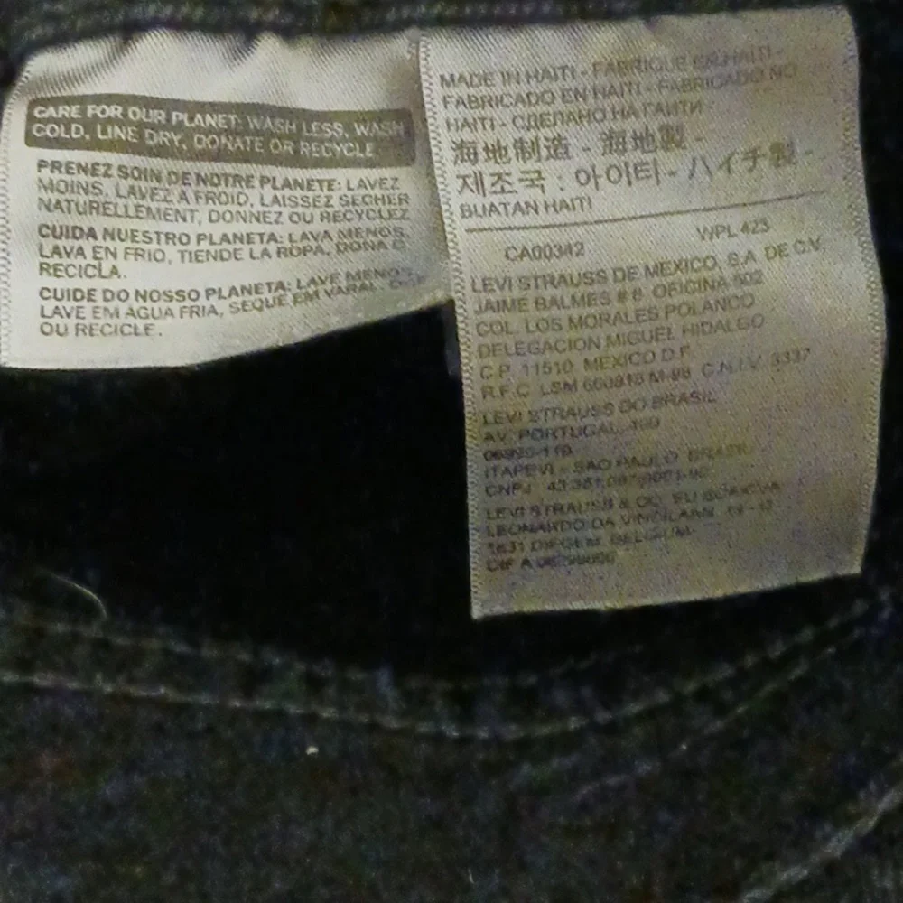 Levi Strauss Black Straight Leg Men's Jeans Size 31x30 Basic Comfort Jeans
